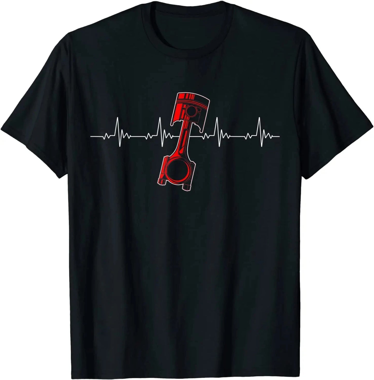 Engine Piston Heartbeat Mechanic T-Shirt FC