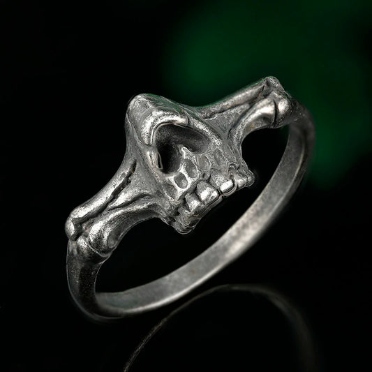 Vintage Skull Stainless Steel Ring FM