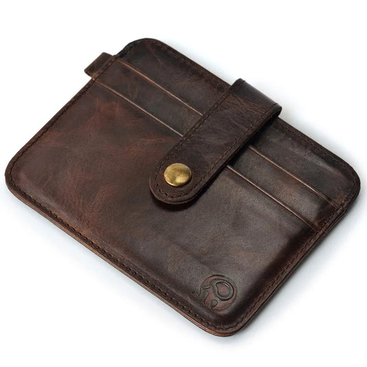 Leather Slim Wallet for Men FM