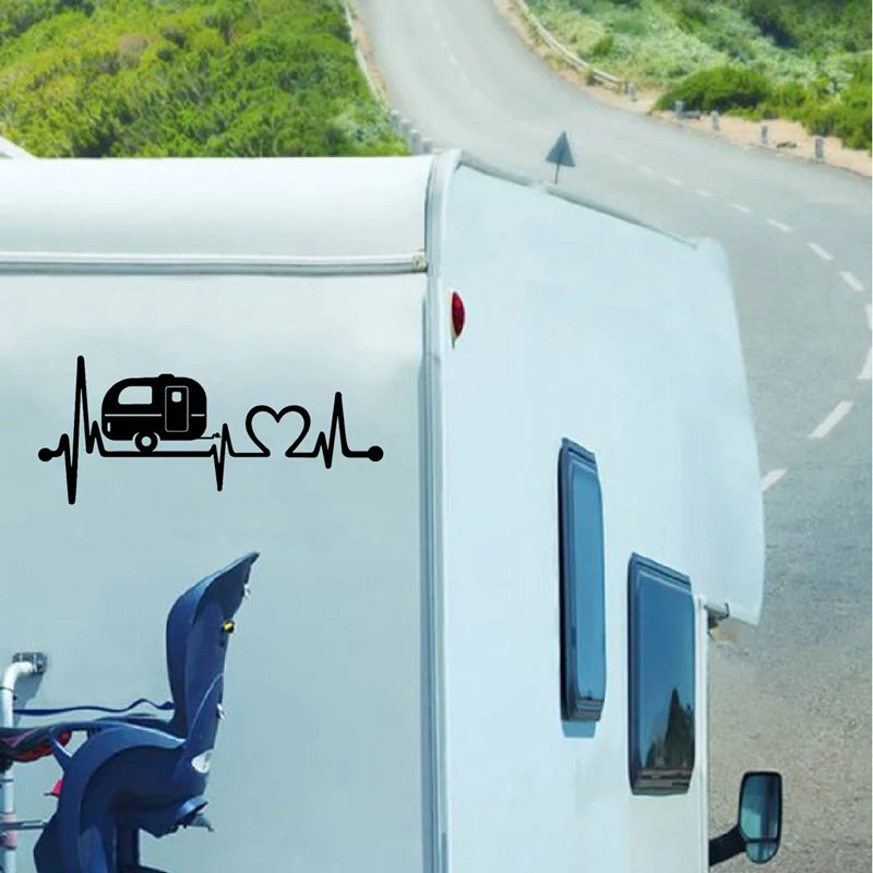 Happy Camper Heartbeat Decal MV