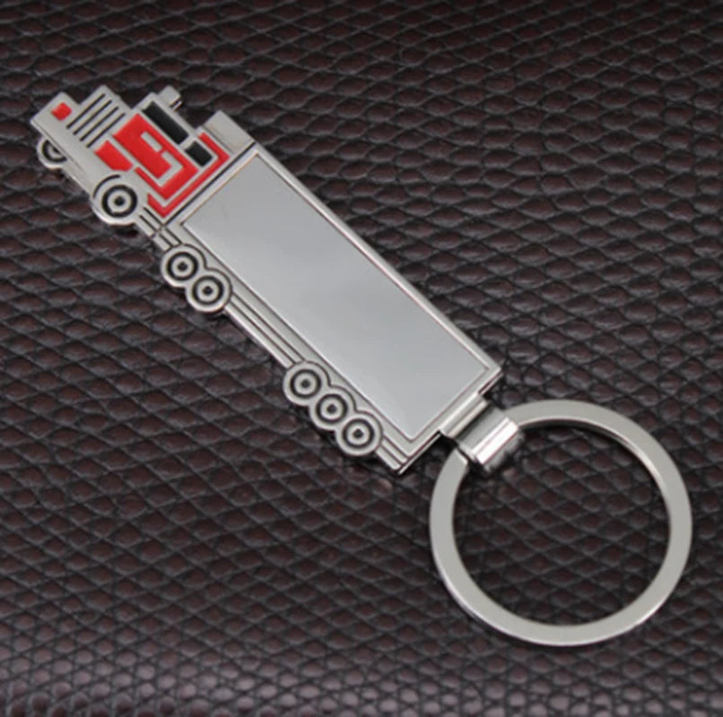 Chrome Metal Truck Keychain TS