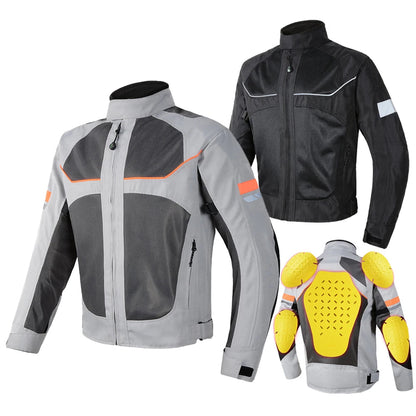 Men Motorcycle Jacket Protective Gear FM