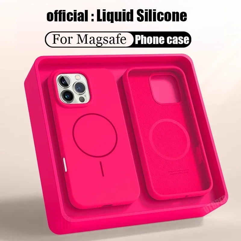 Magnetic Silicone Case for iPhone FM