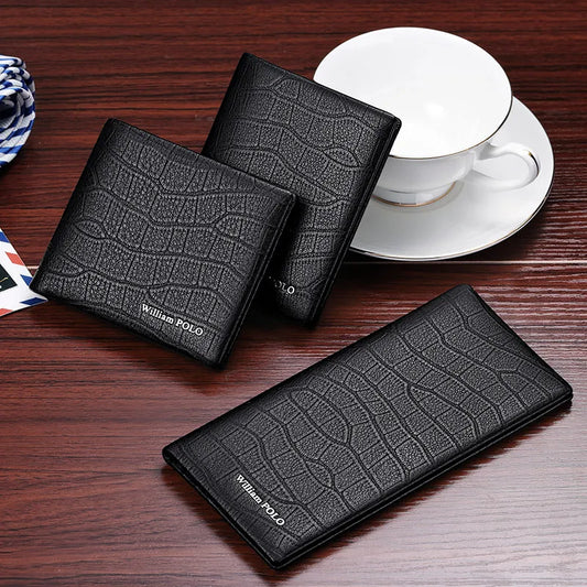 Croco Leather Wallet for Men FM