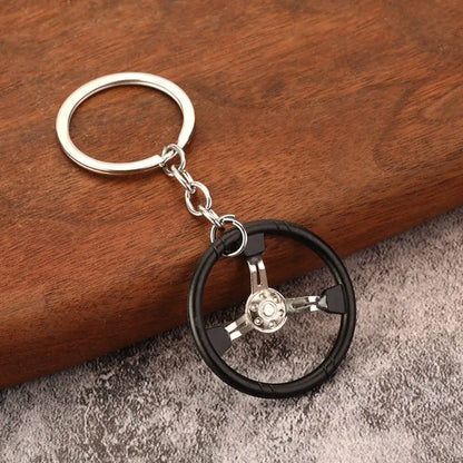 Sports Steering Wheel Keychain FC