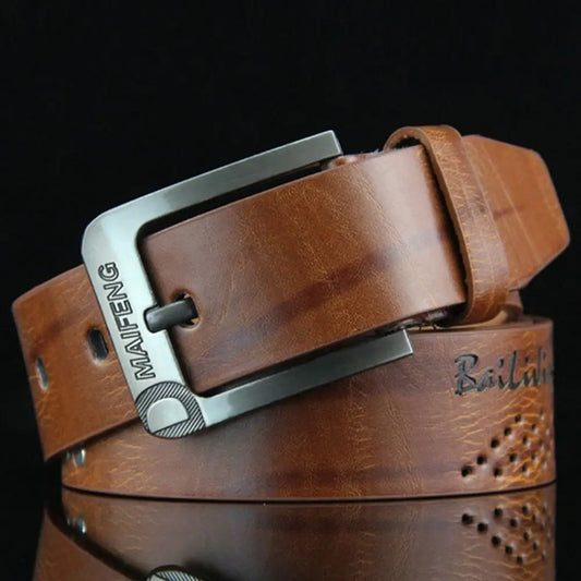 Simple Leather Men’s Belt FM