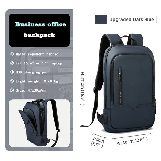 Slim Backpack for Men Minimalist FM