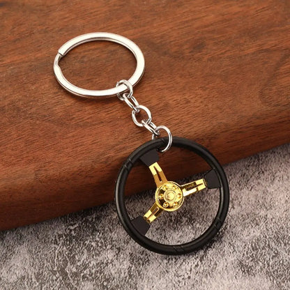 Sports Steering Wheel Keychain FC
