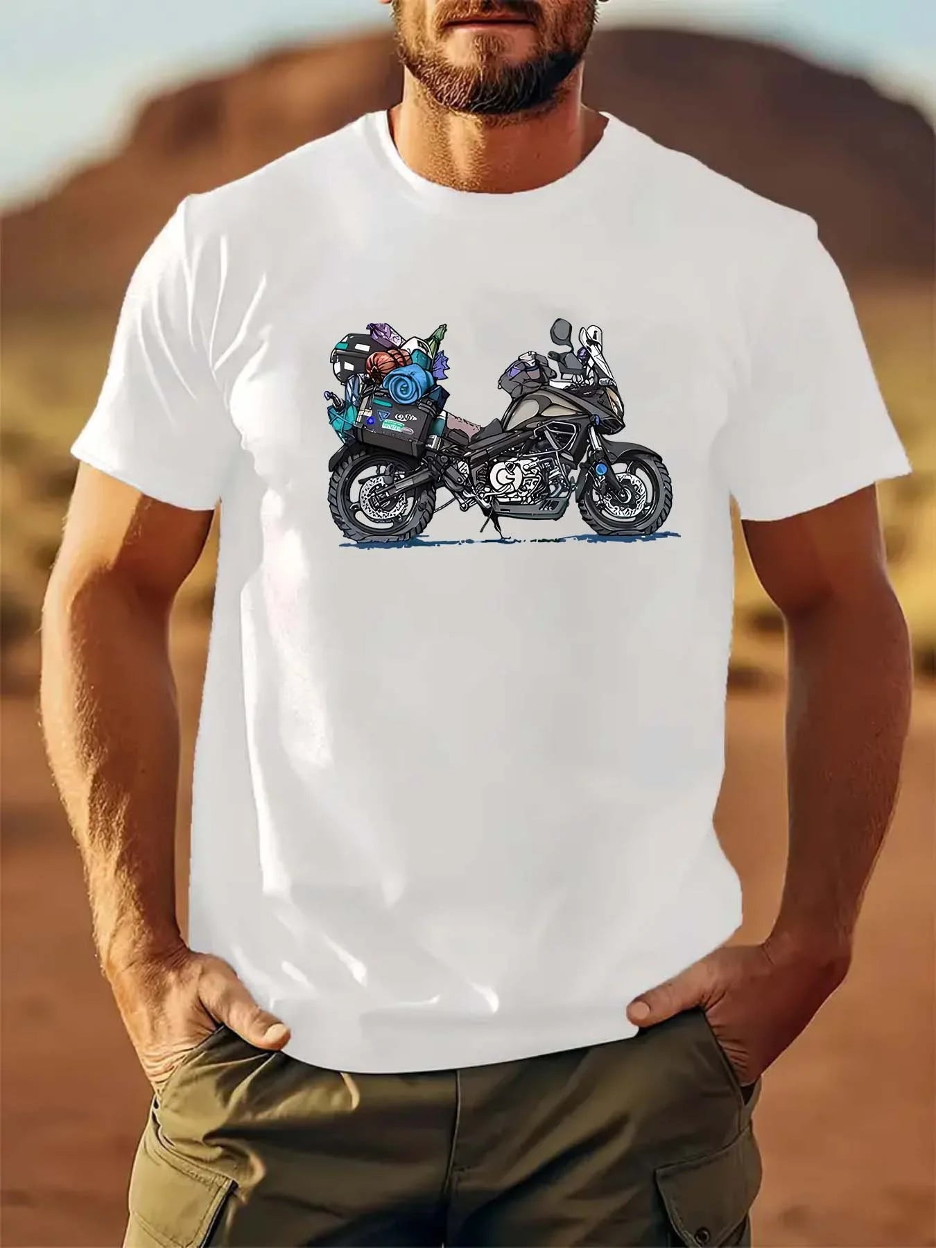 Motorcyclist Travel Cotton Shirt FM