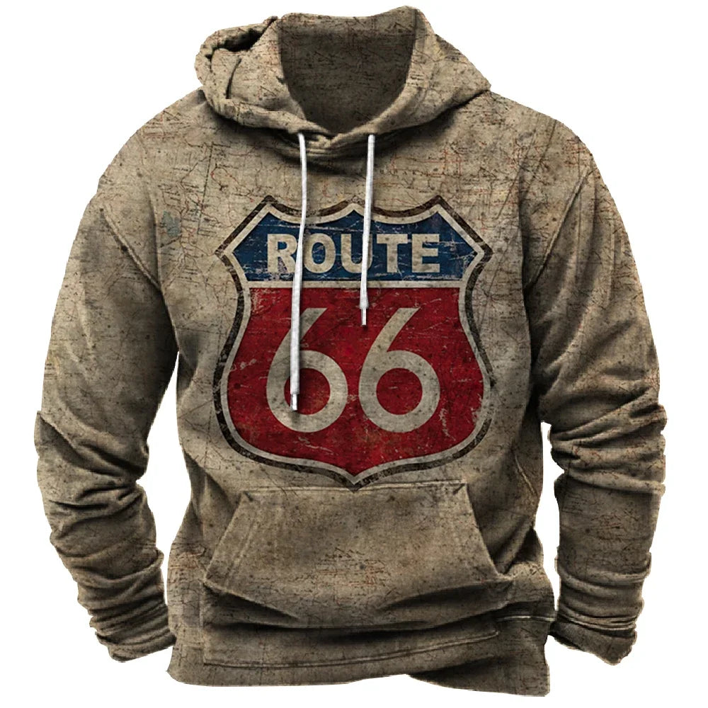 Vintage Hoodie Route 66 FM
