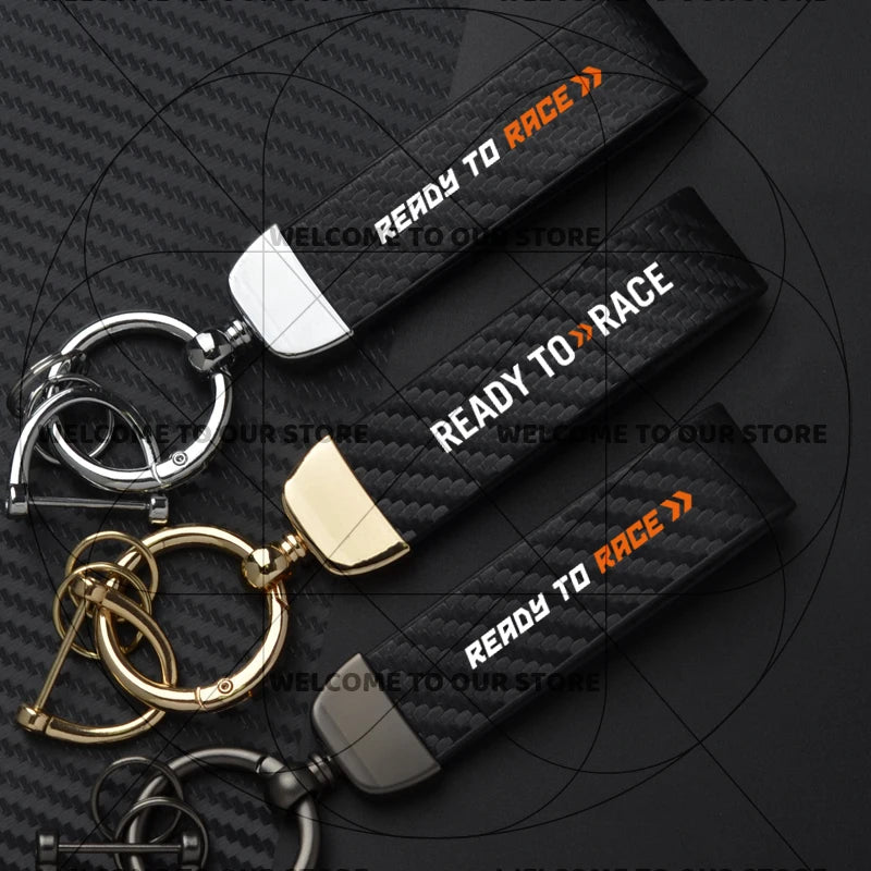 Ready To Race Carbon Keychain FM