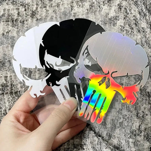 Skull Head Waterproof Sticker FM