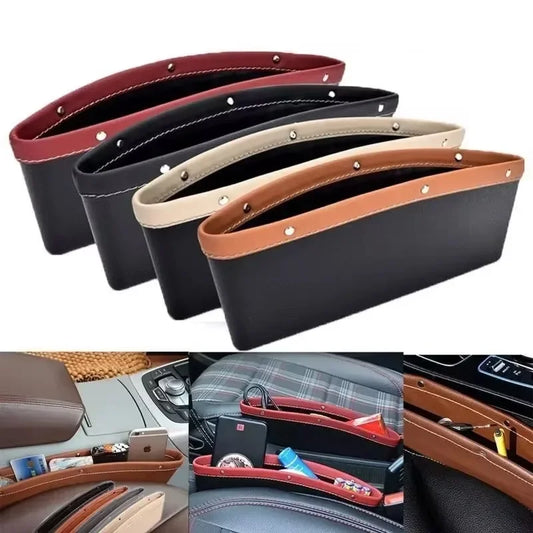 Premium Leather Car Seat Gap Organizer FC