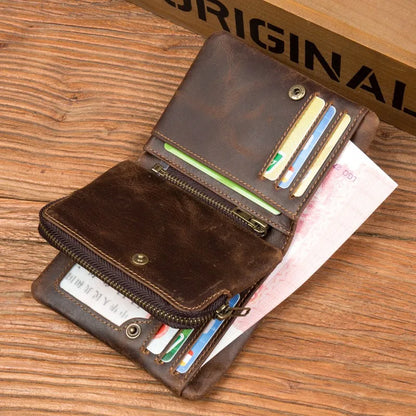 Wallet Retro Vertical Zipper FM