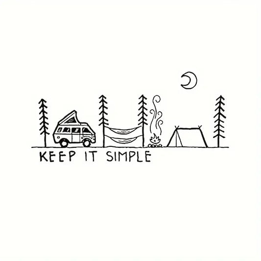 Keep It Simple Doodle Camp Life Vinyl Decal FC