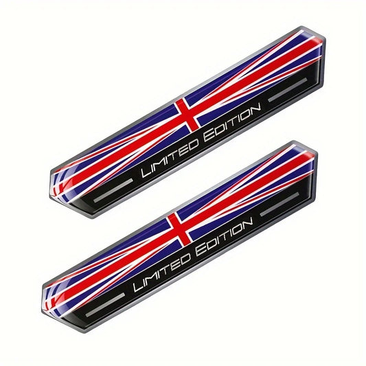 2Pcs Union Jack "Limited Edition" Car Emblems FC