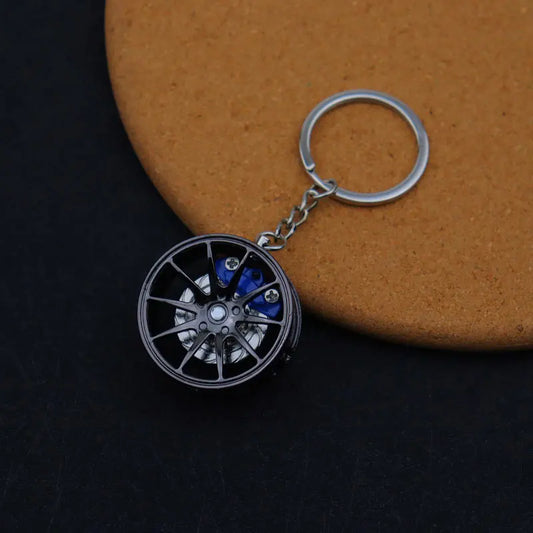 Metal Car Wheel Hub Keychain FC