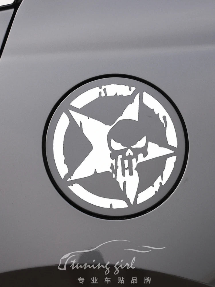 Skull Fuel Tank Stickers FM