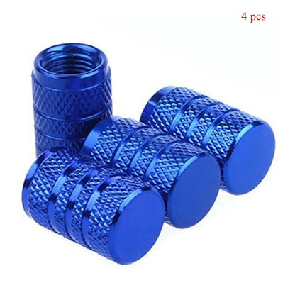 Knurled Aluminum Tire Valve Stem Caps FC