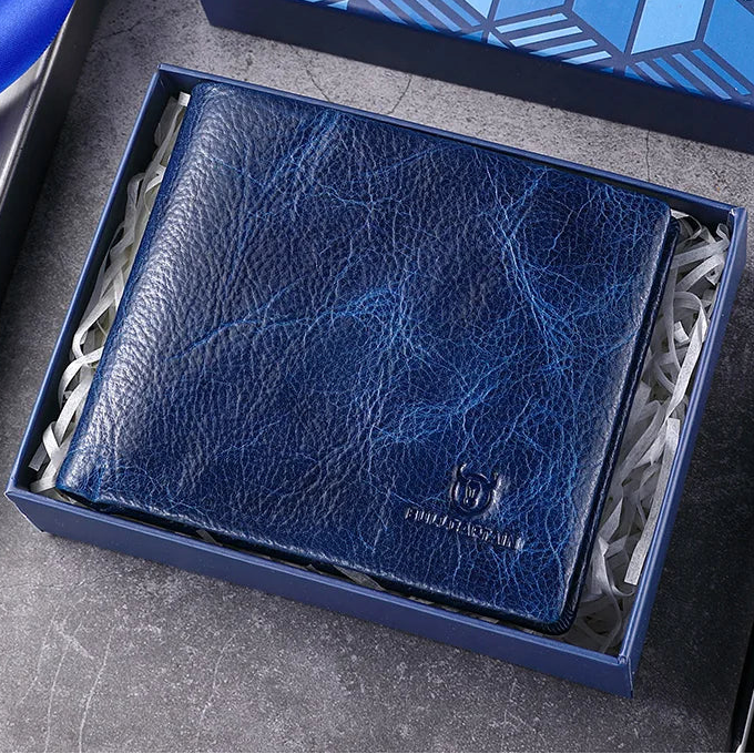 Leather Wallet RFID Function FM