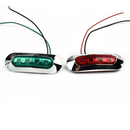 2Pcs LED Boat Navigation Lights FM
