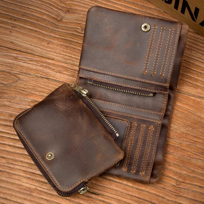 Wallet Retro Vertical Zipper FM