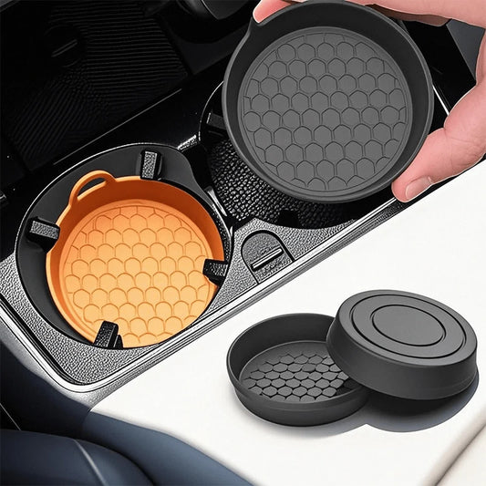 2Pcs Silicone Car Coasters FC