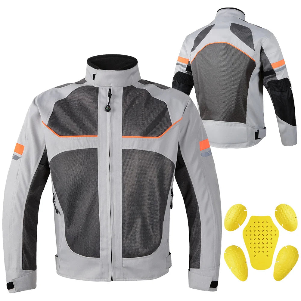 Men Motorcycle Jacket Protective Gear FM