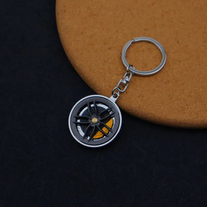 Metal Car Wheel Hub Keychain FC