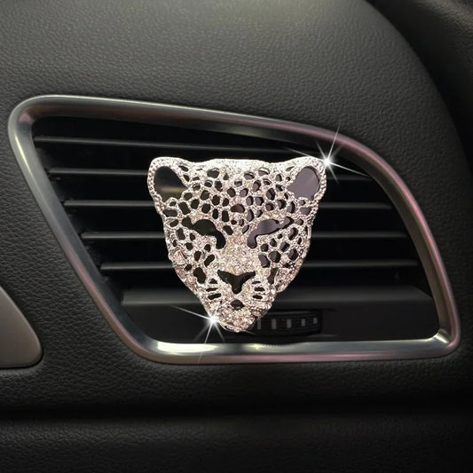 Glitter Leopard Head Car Air Freshener FC