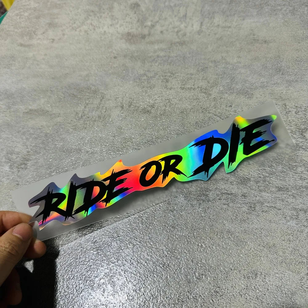 Ride or Die Helmet Sticker FM