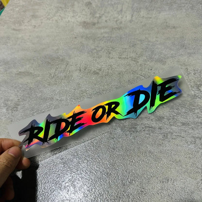 Ride or Die Helmet Sticker FM
