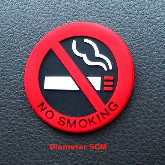 No Smoking Red Sign Vinyl Sticker FC