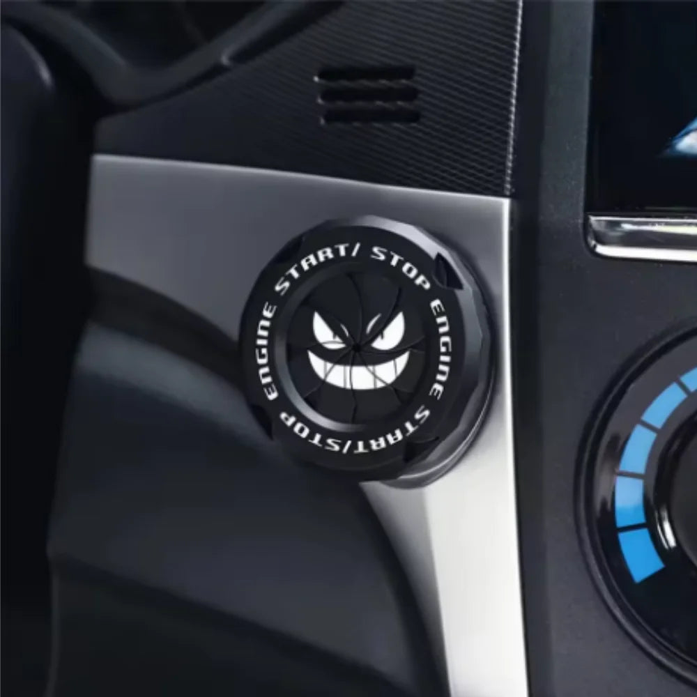 Rotating Car Start Button Cover