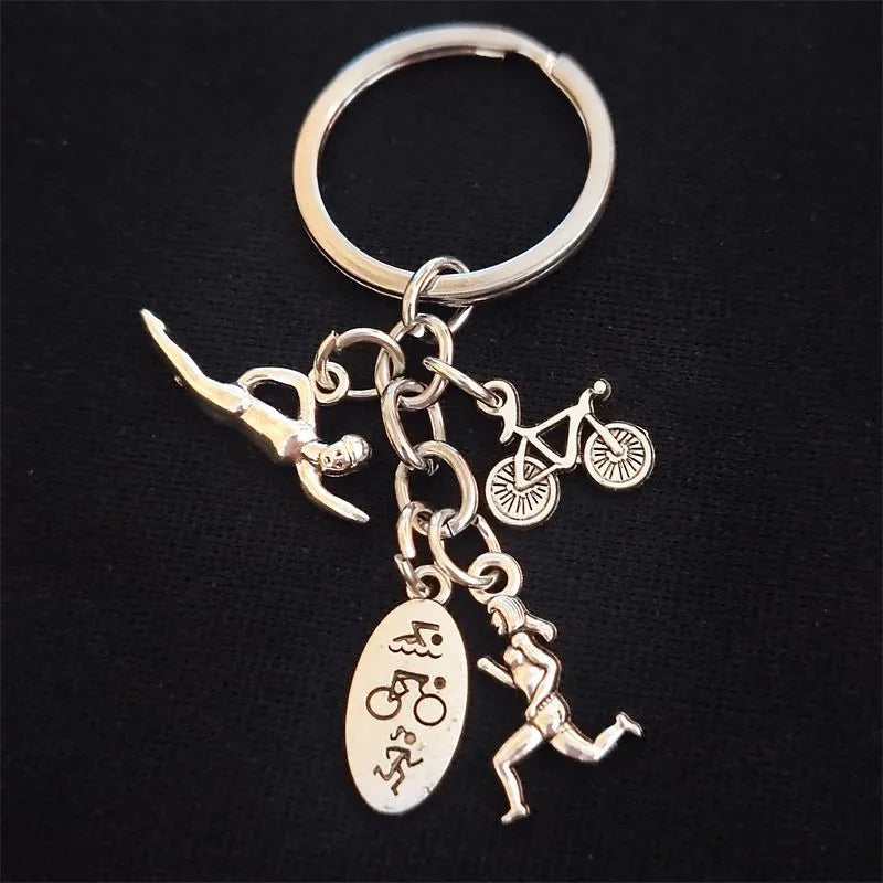 Triathlon Sports Keyring FB