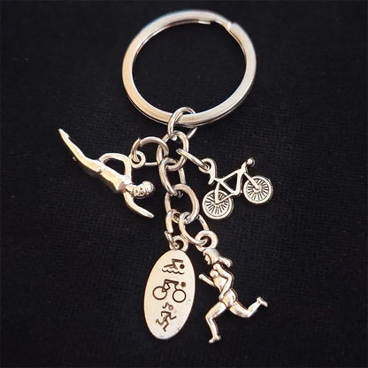Triathlon Sports Keyring FB