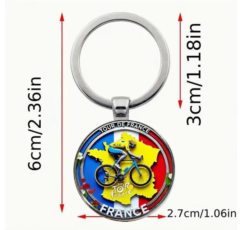 Tour de France Cyclist Keychain FB