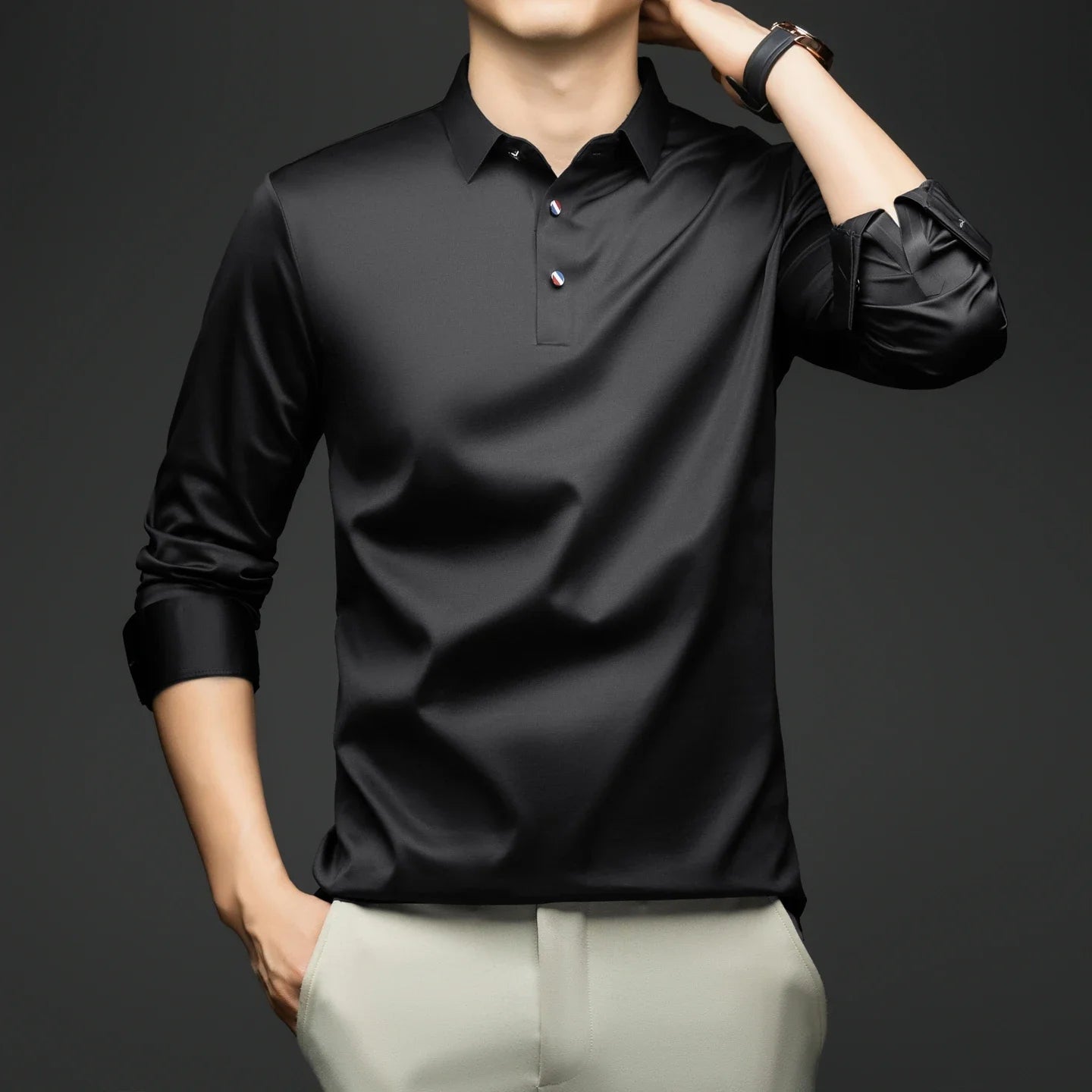 Elegant Long Sleeve Shirt for Men FM