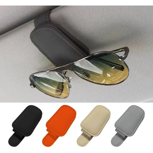 Leather Magnetic Sunglass Holder FC