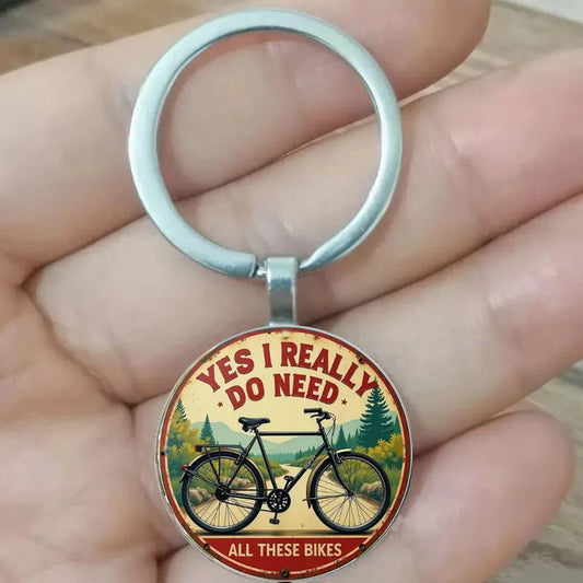 Retro Bicycle Keychain FB