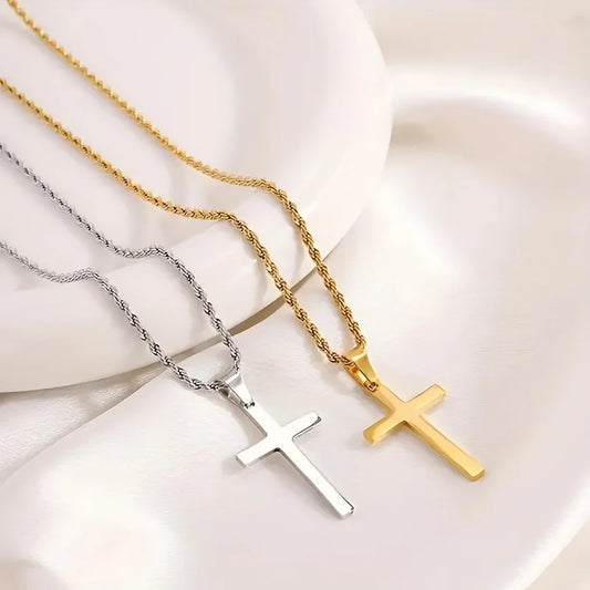 Cross Pendant Necklace for Men FM