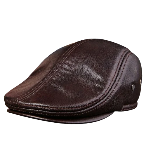 Genuine Leather Beret Men FM