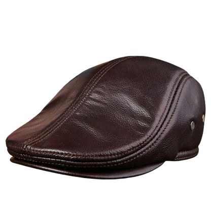 Genuine Leather Beret Men FM