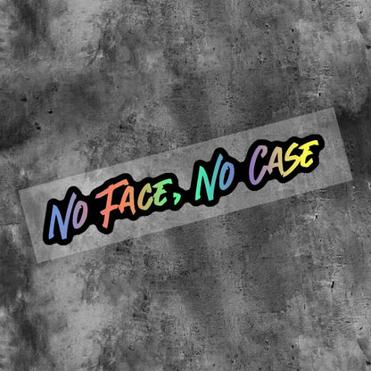 NO FACE NO CASE Helmet Stickers FM