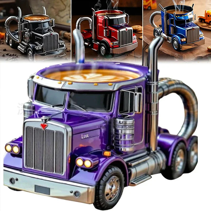 3D Semi-Truck Model Coffee Mug TS