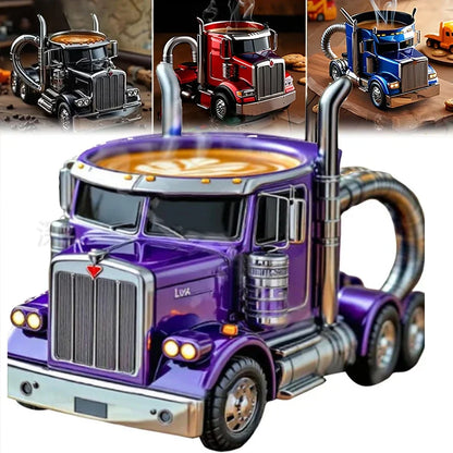 3D Semi-Truck Model Coffee Mug TS