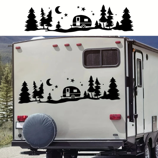 Mountain Forest Pattern Vinyl Car Sticker MV