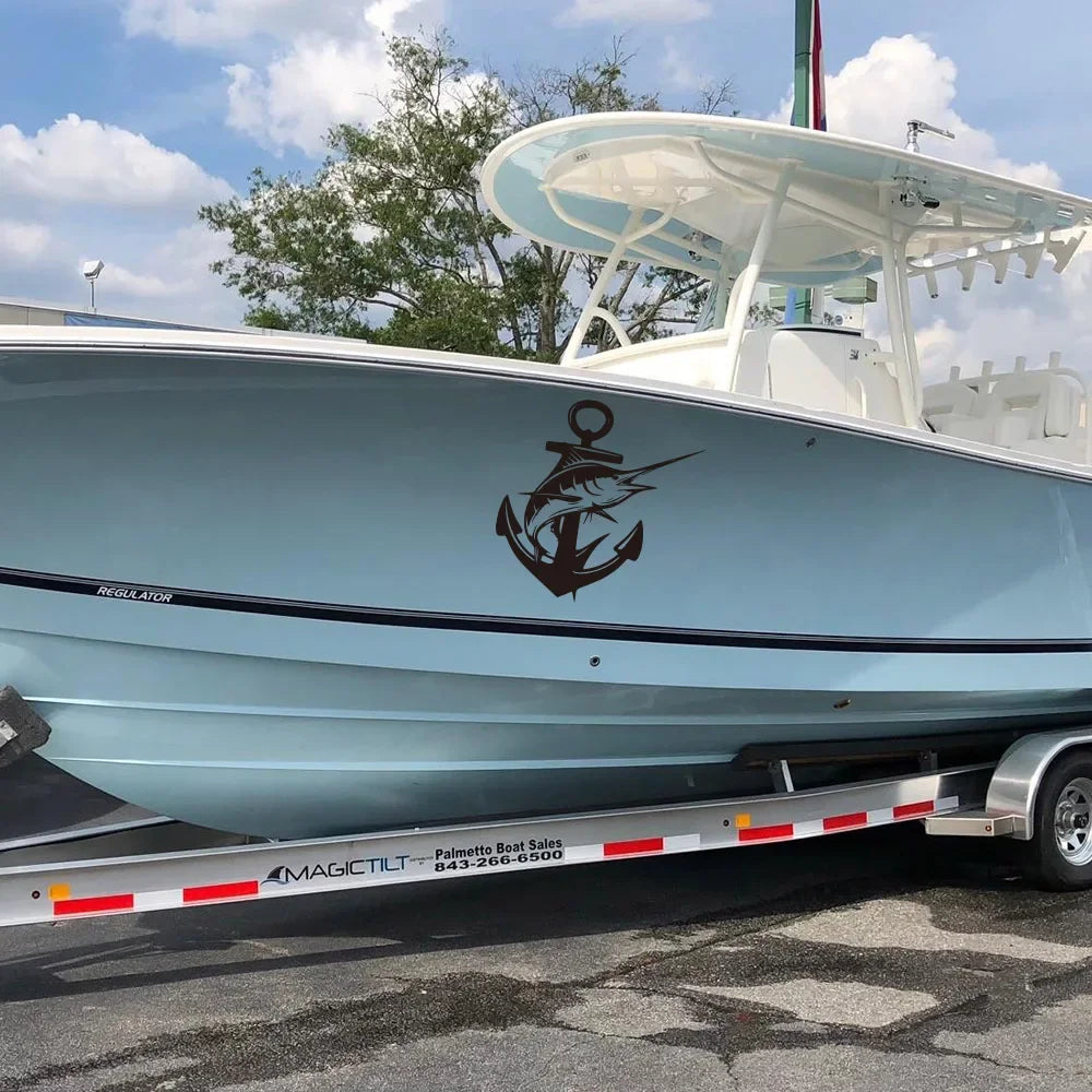 Anchor Fish Stickers Marine FM