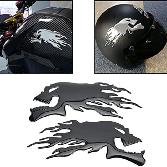 Fuel Sticker 3D Skull FM