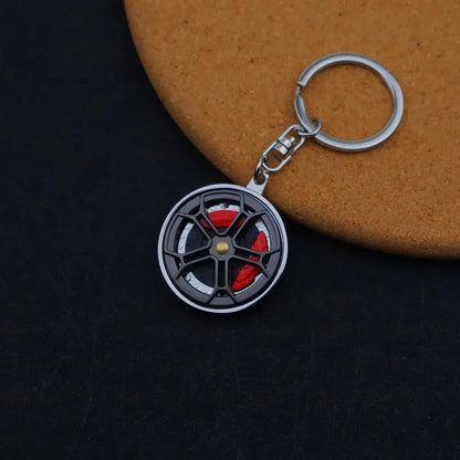 Metal Car Wheel Hub Keychain FC